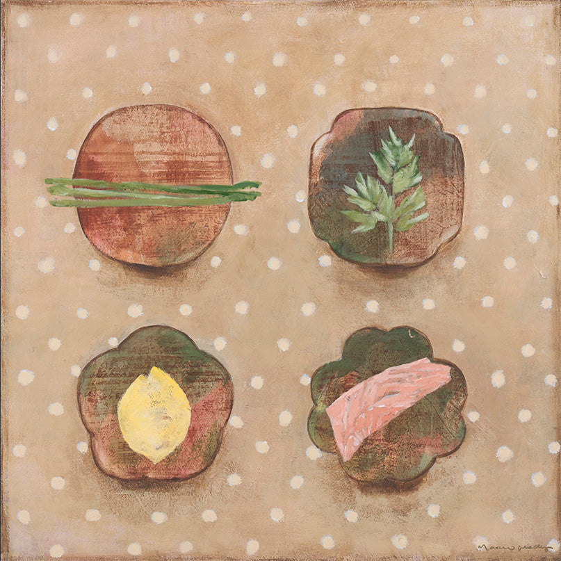 Salmon + Sperage - Limited Edition Print - Marcia Priestley