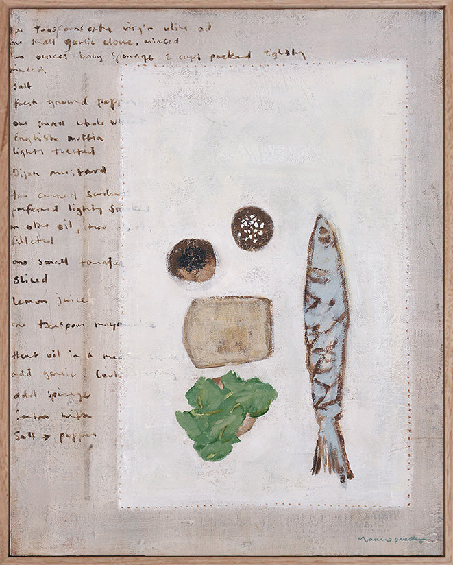 Sardines + Spinach - Limited Edition Print - Marcia Priestley