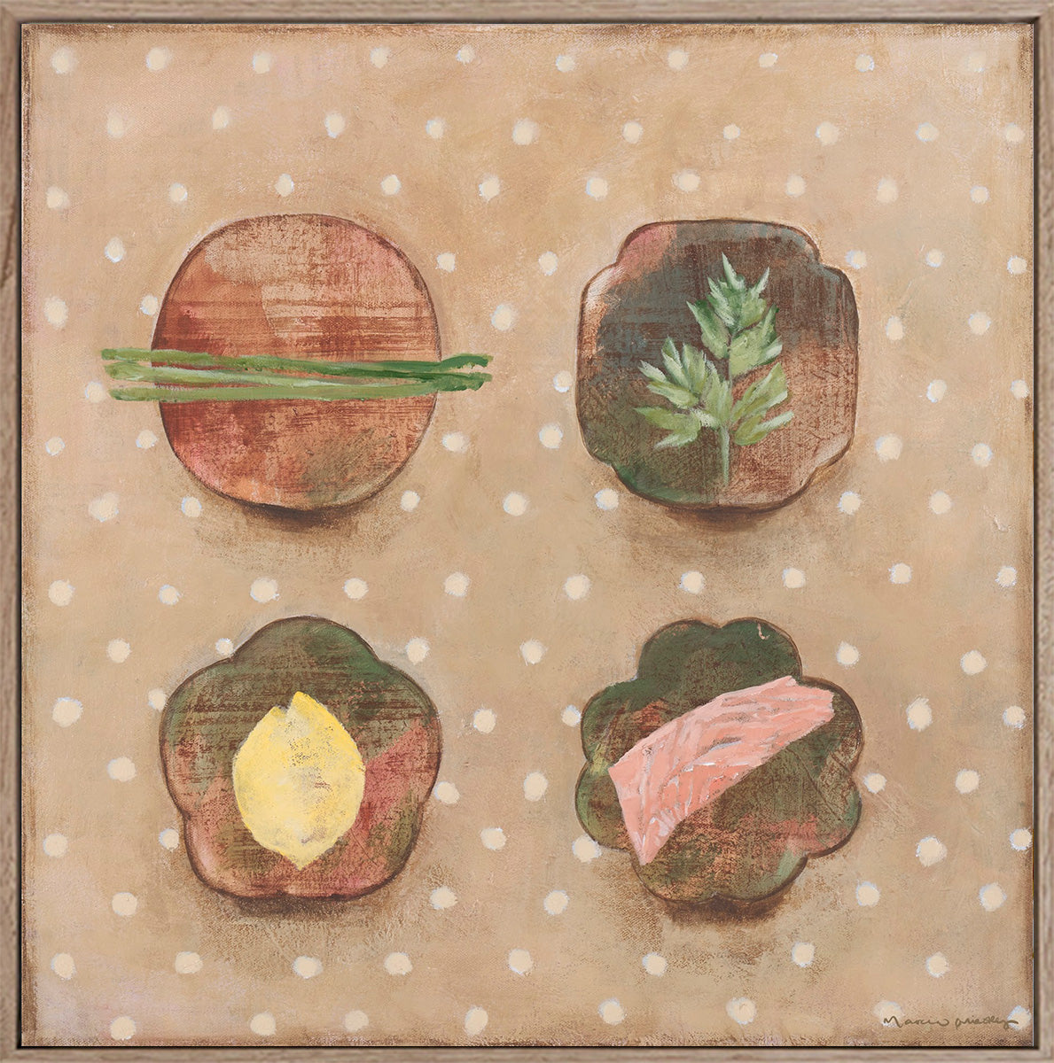 Salmon + Sperage - Limited Edition Print - Marcia Priestley